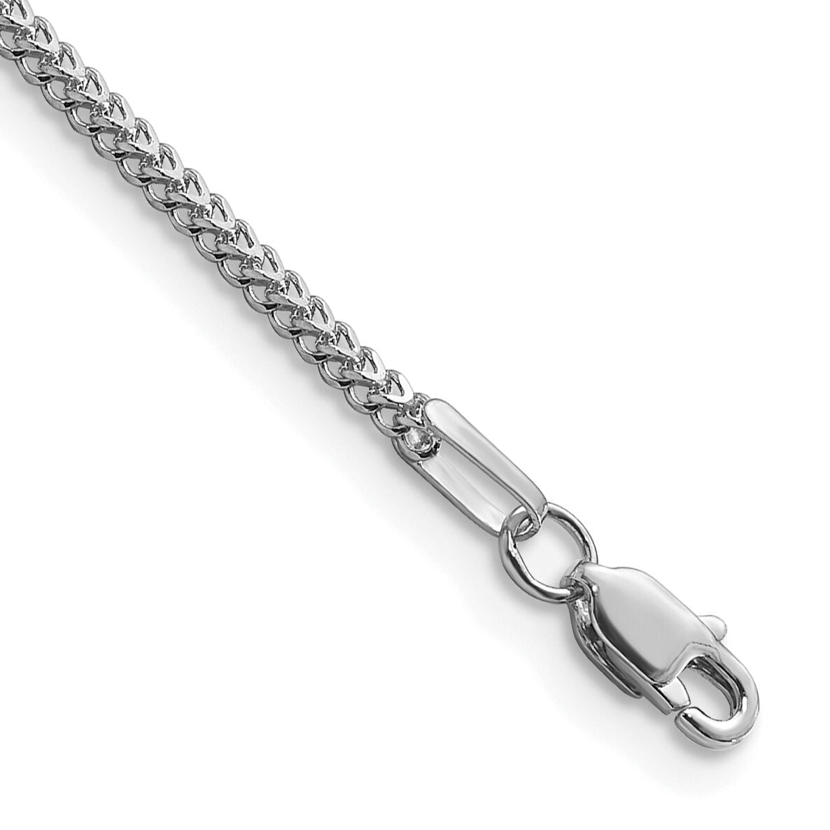 14k White Gold 1.3mm Franco Chain-WFRA040-7