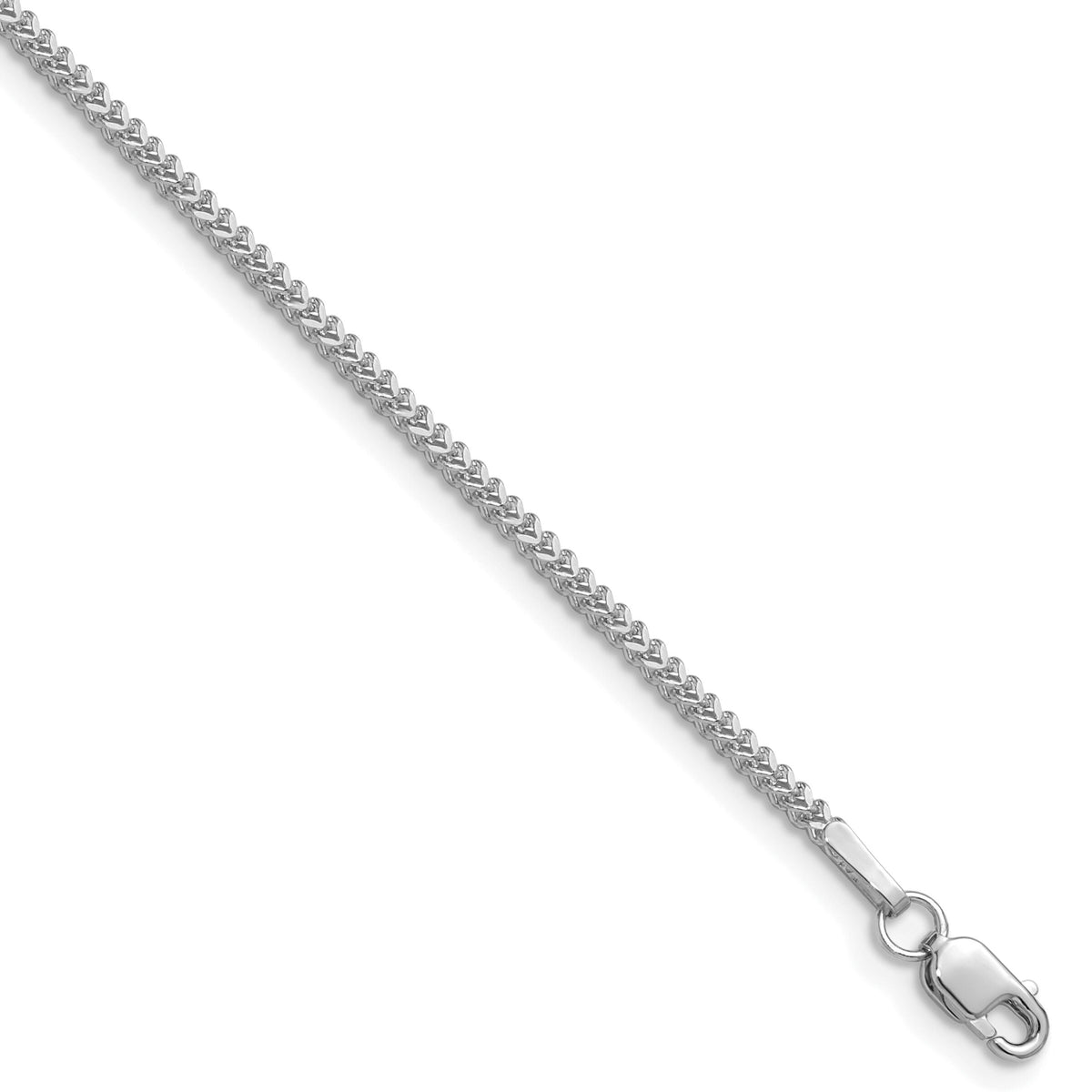 14k White Gold 1.3mm Franco Chain-WFRA040-20
