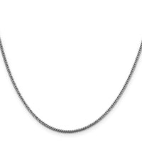 14k White Gold 1.4mm Franco Chain-WFRA045-24