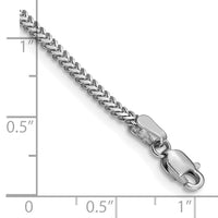 14k White Gold 1.4mm Franco Chain-WFRA045-8