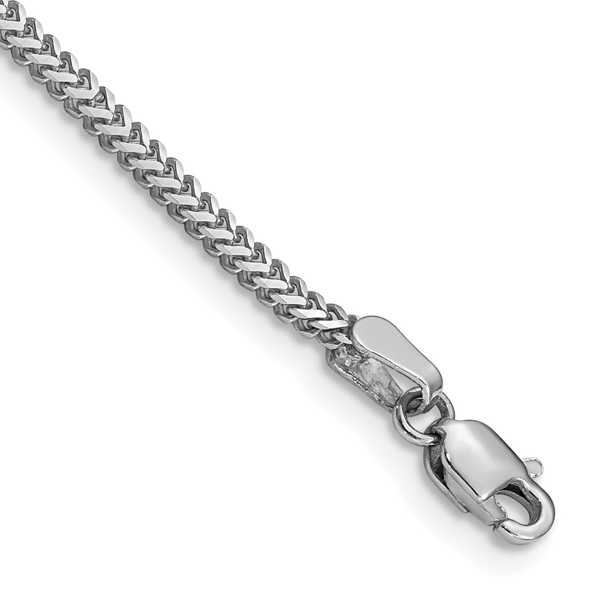14k White Gold 1.4mm Franco Chain-WFRA045-7