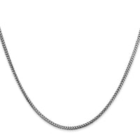 14k White Gold 1.5mm Franco Chain-WFRA050-16