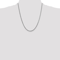 14k White Gold 1.5mm Franco Chain-WFRA050-22