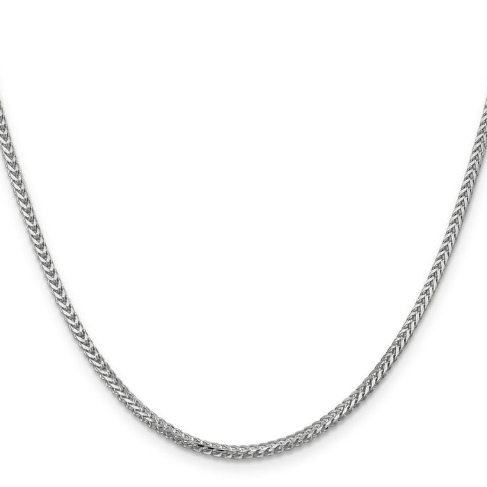 14k White Gold 2mm Franco Chain-WFRA065-20