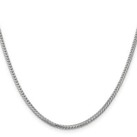 14k White Gold 2mm Franco Chain-WFRA065-30