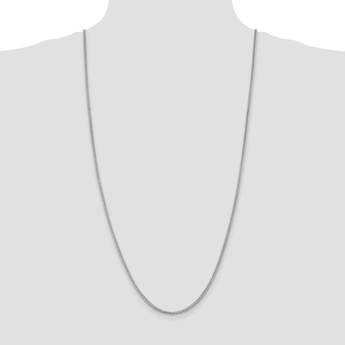 14k White Gold 2mm Franco Chain-WFRA065-30