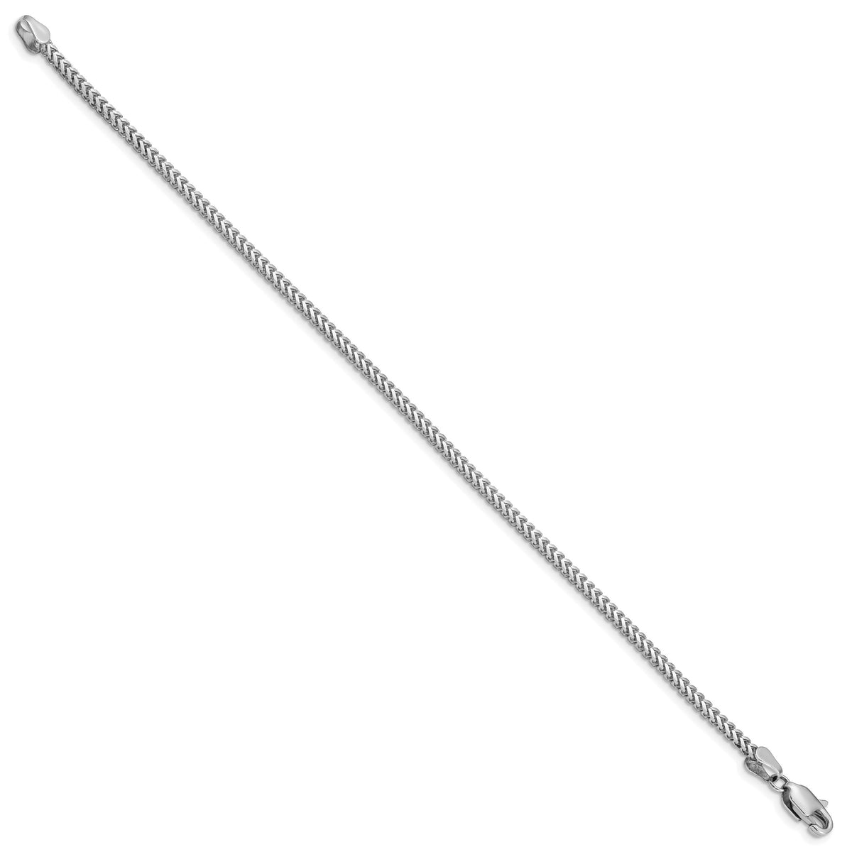 14k White Gold 2mm Franco Chain-WFRA065-7