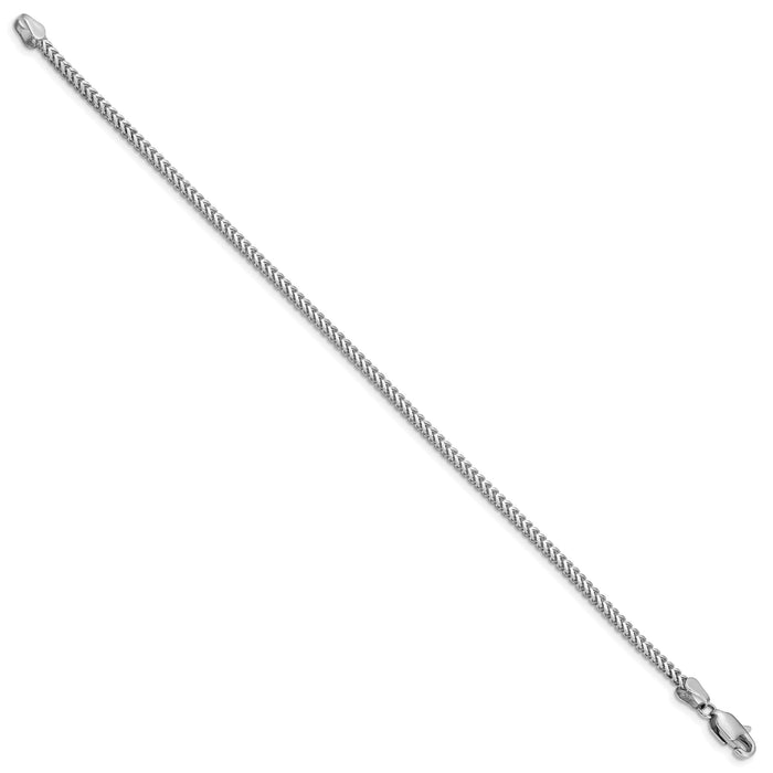 14k White Gold 2mm Franco Chain-WFRA065-8