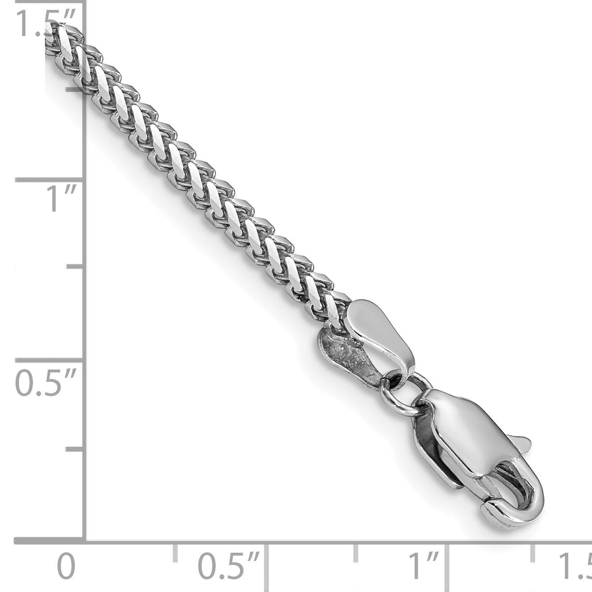 14k White Gold 2mm Franco Chain-WFRA065-8