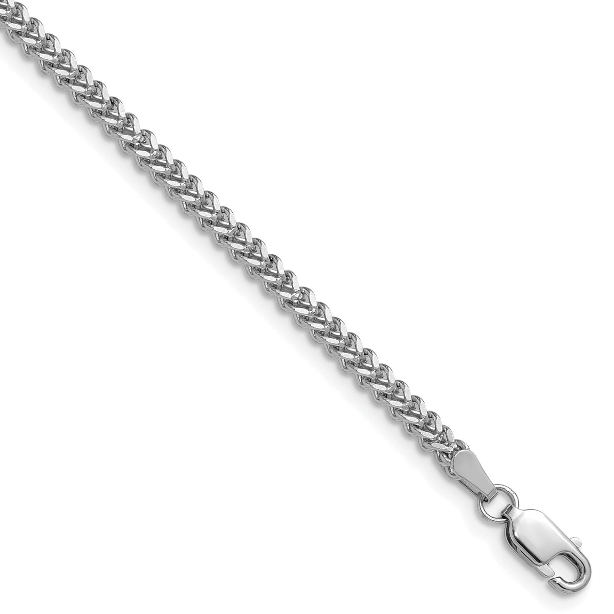 14k White Gold 2mm Franco Chain-WFRA065-18