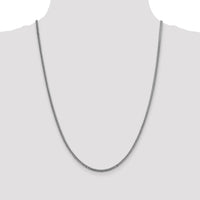 14k White Gold 2.3mm Franco Chain-WFRA070-24
