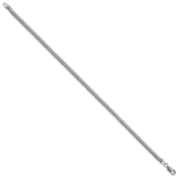 14k White Gold 2.3mm Franco Chain-WFRA070-8