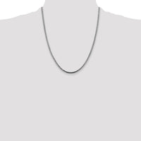 14k White Gold 2.5mm Franco Chain-WFRA080-22