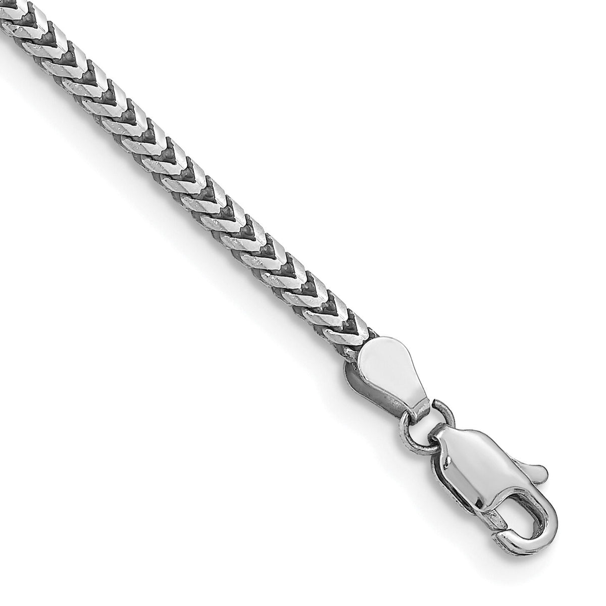 14k White Gold 2.5mm Franco Chain-WFRA080-8