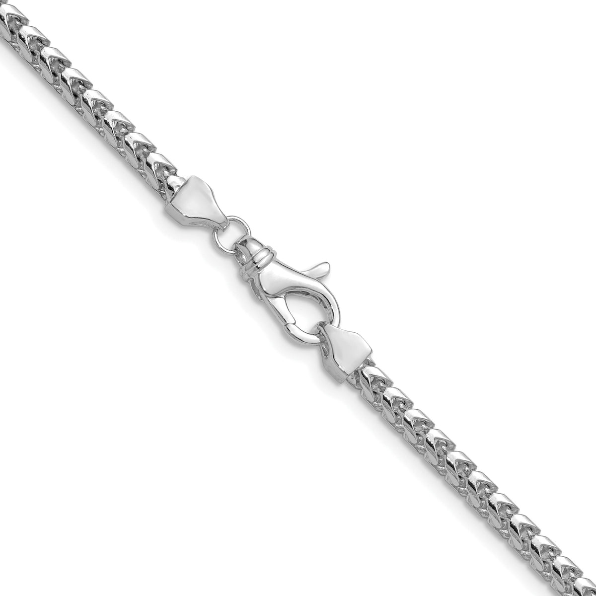 14k White Gold 3mm Franco Chain-WFRA100-18