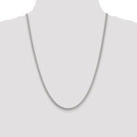 14k White Gold 3mm Franco Chain-WFRA100-24