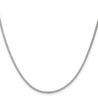 14k White Gold 1.9mm Flat Wheat Chain-WFW050-24