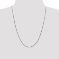 14k White Gold 1.9mm Flat Wheat Chain-WFW050-24