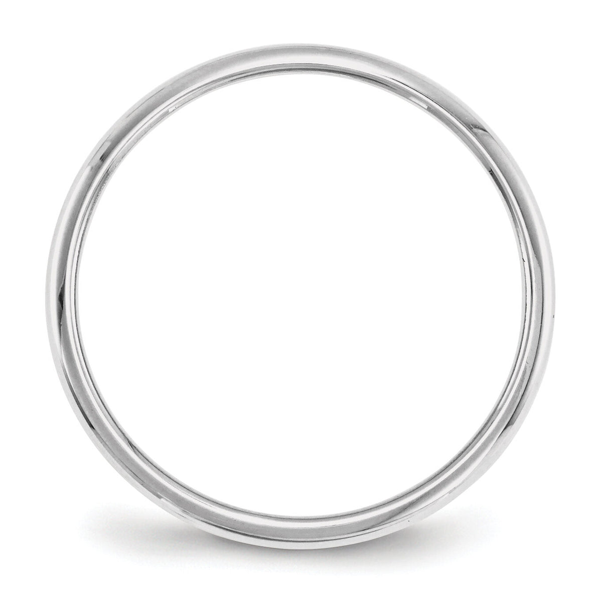 14KW 2mm Half-Round Wedding Band-WHR020