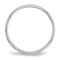 14KW 2mm Half-Round Wedding Band-WHR020