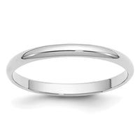 14KW 2mm Half-Round Wedding Band-WHR020