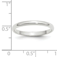 14KW 2.5mm Half Round Band-WHR025