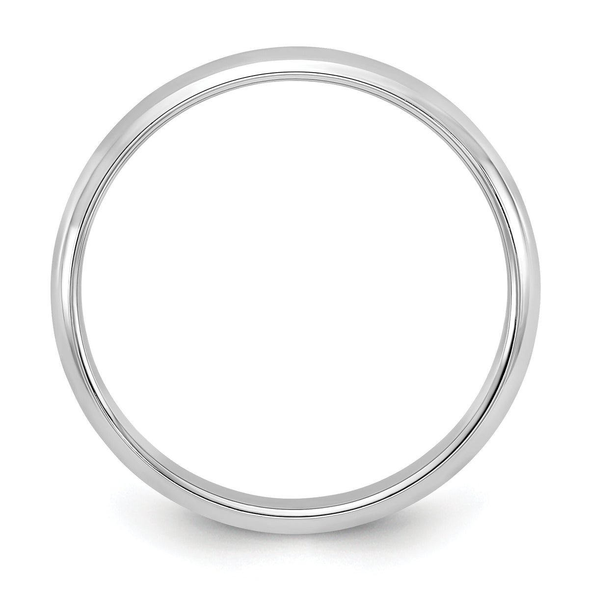 14KW 3mm Half-Round Wedding Band-WHR030