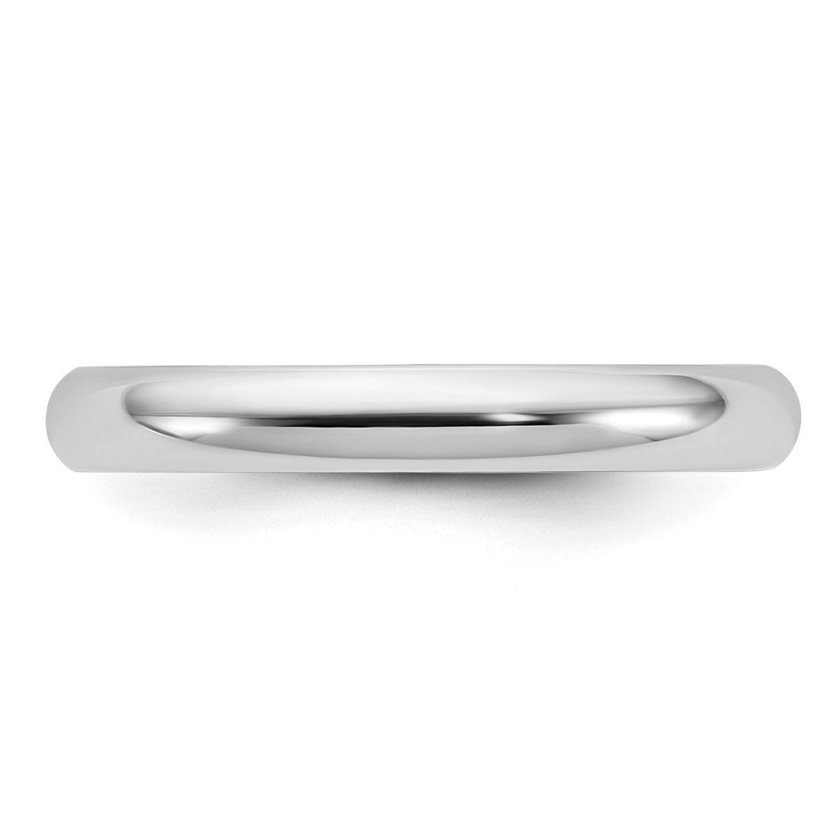 14KW 3mm Half-Round Wedding Band-WHR030