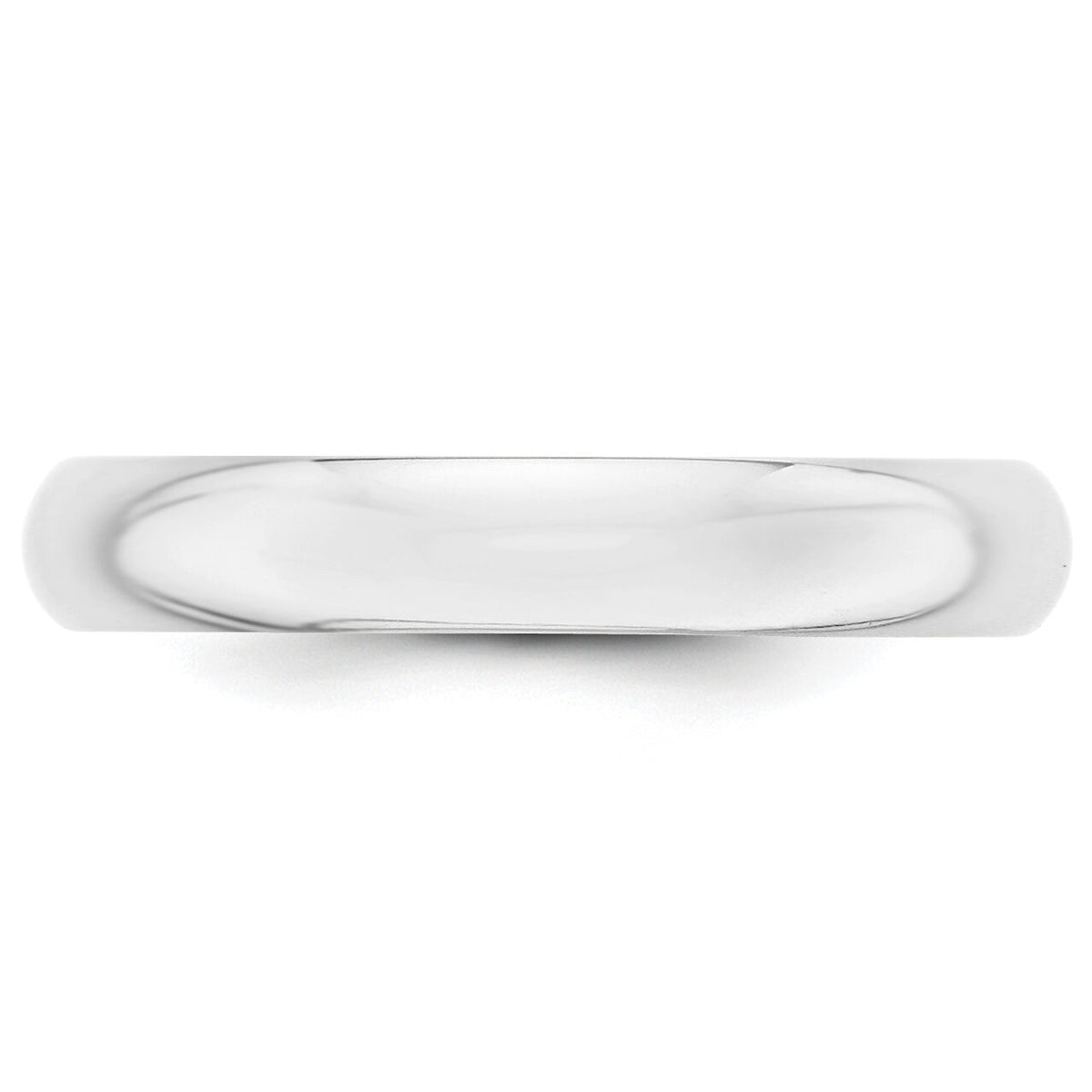 14KW 4mm Half-Round Wedding Band-WHR040