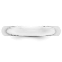 14KW 4mm Half-Round Wedding Band-WHR040