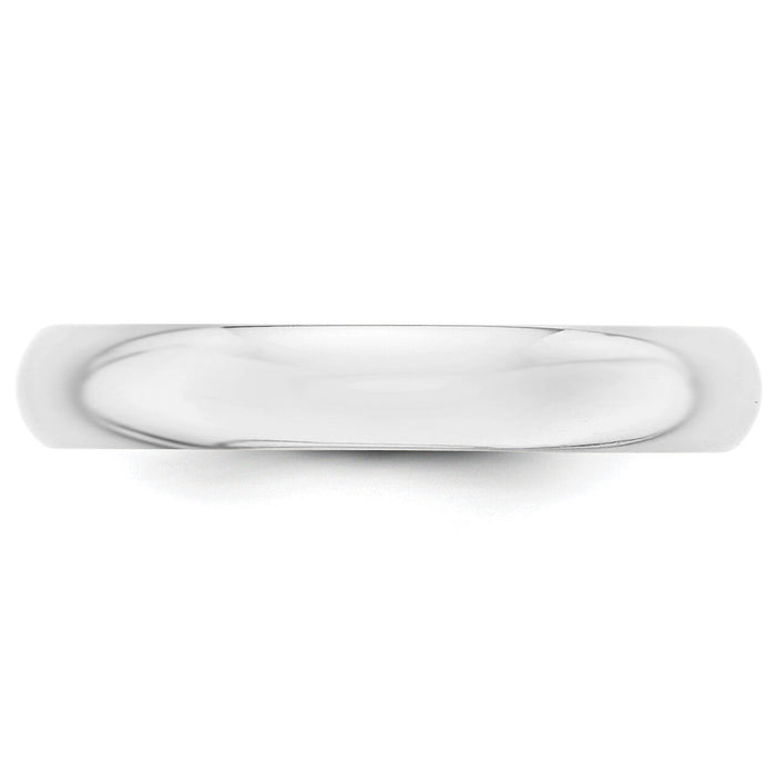 14KW 4mm Half-Round Wedding Band-WHR040