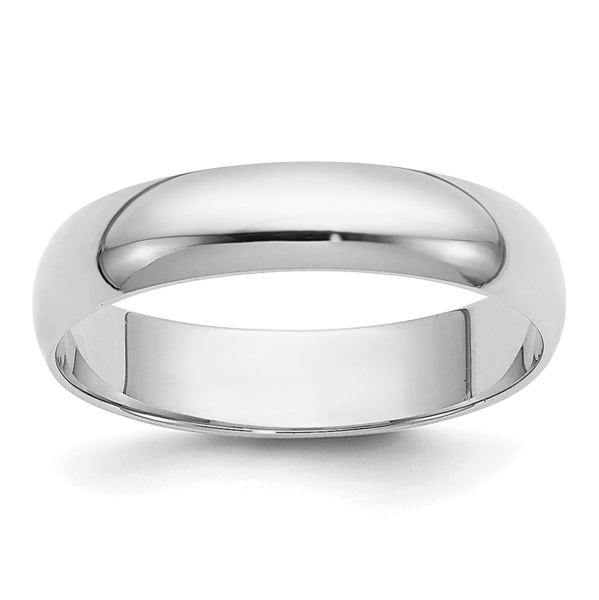 14KW 4mm Half-Round Wedding Band-WHR040