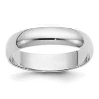 14KW 4mm Half-Round Wedding Band-WHR040