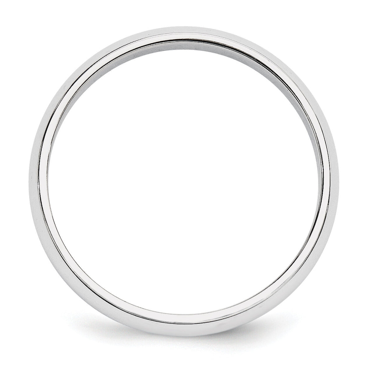 14KW 5mm Half-Round Wedding Band-WHR050