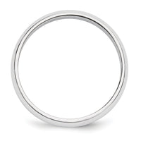 14KW 5mm Half-Round Wedding Band-WHR050