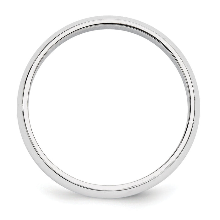 14KW 5mm Half-Round Wedding Band-WHR050