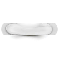 14KW 5mm Half-Round Wedding Band-WHR050