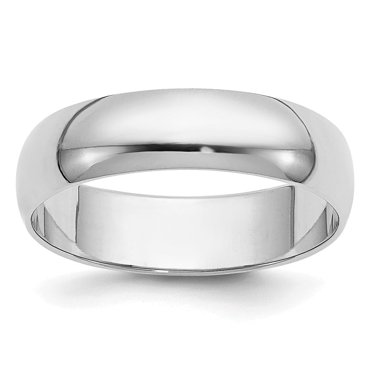 14KW 5mm Half-Round Wedding Band-WHR050