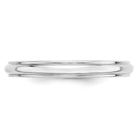 14KW 3mm Half Round with Edge Band-WHRE030