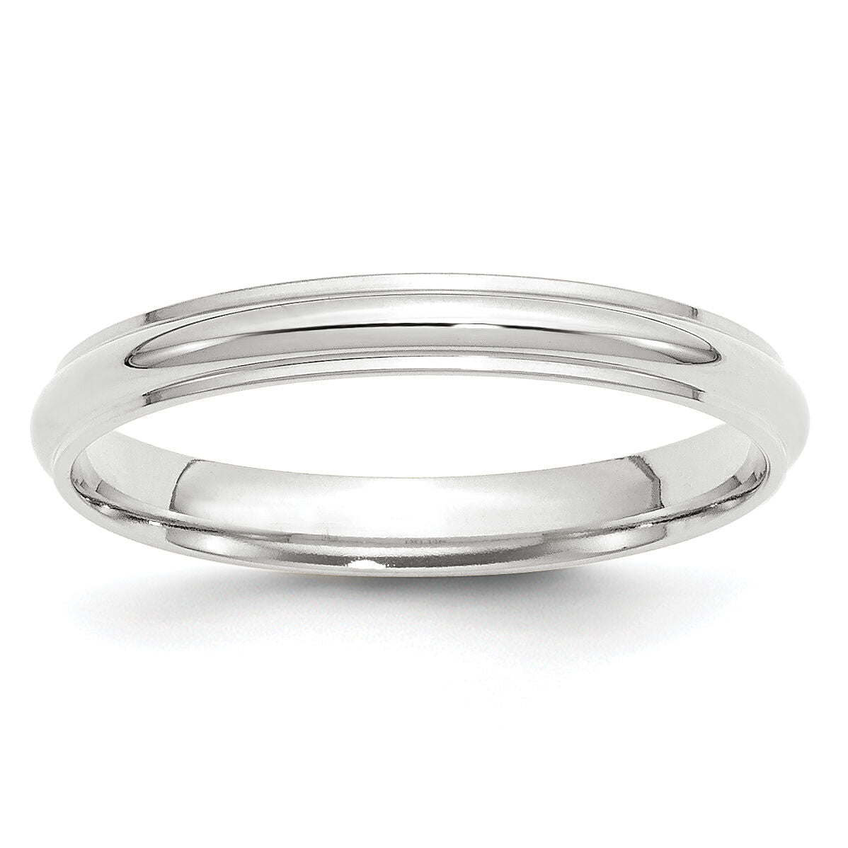 14KW 3mm Half Round with Edge Band-WHRE030