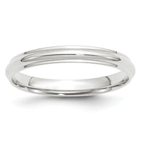 14KW 3mm Half Round with Edge Band-WHRE030