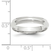 14KW 4mm Half Round with Edge Band-WHRE040