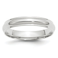 14KW 4mm Half Round with Edge Band-WHRE040