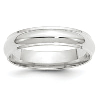14KW 5mm Half Round with Edge Band-WHRE050