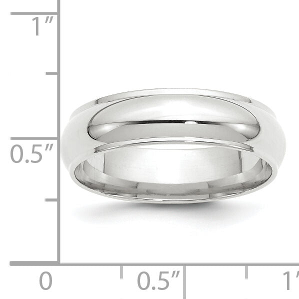 14KW 6mm Half Round with Edge Band-WHRE060
