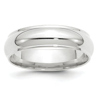 14KW 6mm Half Round with Edge Band-WHRE060