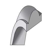 14KW 6mm Half Round with Edge Band-WHRE060