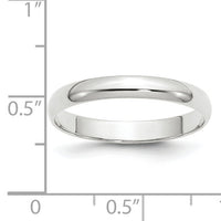 14KW 3mm LTW Half Round Band-WHRL030
