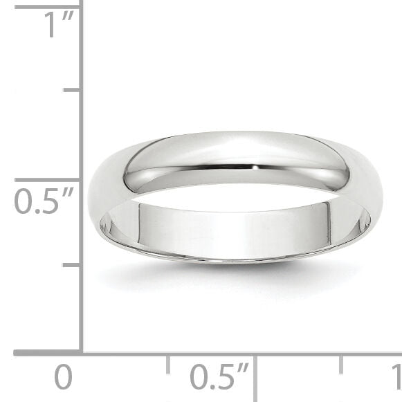14KW 4mm LTW Half Round Band-WHRL040