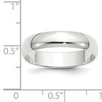 14KW 5mm LTW Half Round Band-WHRL050